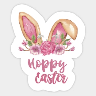 Hoppy Easter - Easter Bunny Ears Sticker